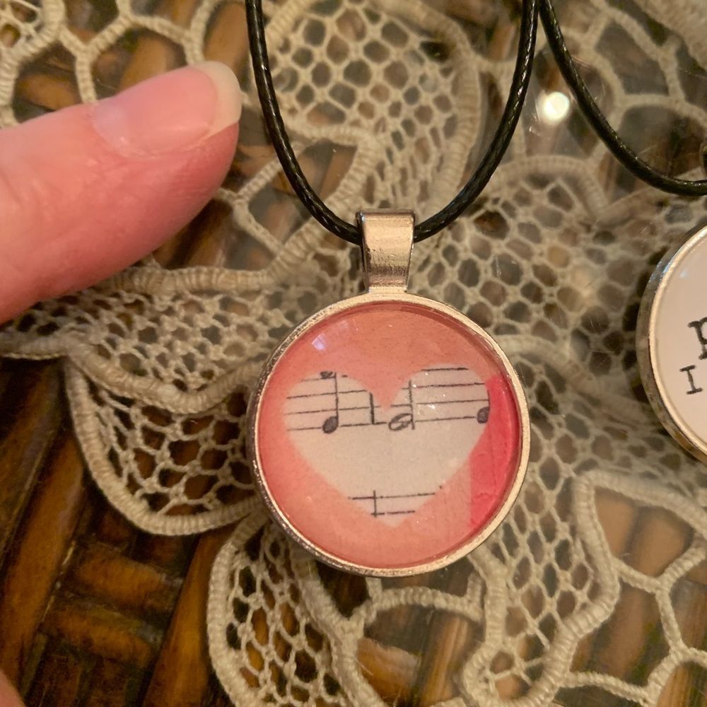 Heart Song ❤️🎵handmade pendant NEW